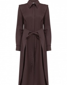 Платье рубашка с акцентными плечами