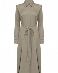 Платье рубашка с акцентными плечами