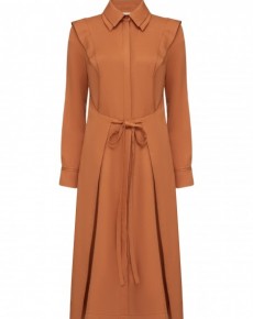 Платье рубашка с акцентными плечами