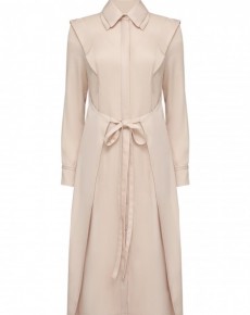 Платье рубашка с акцентными плечами